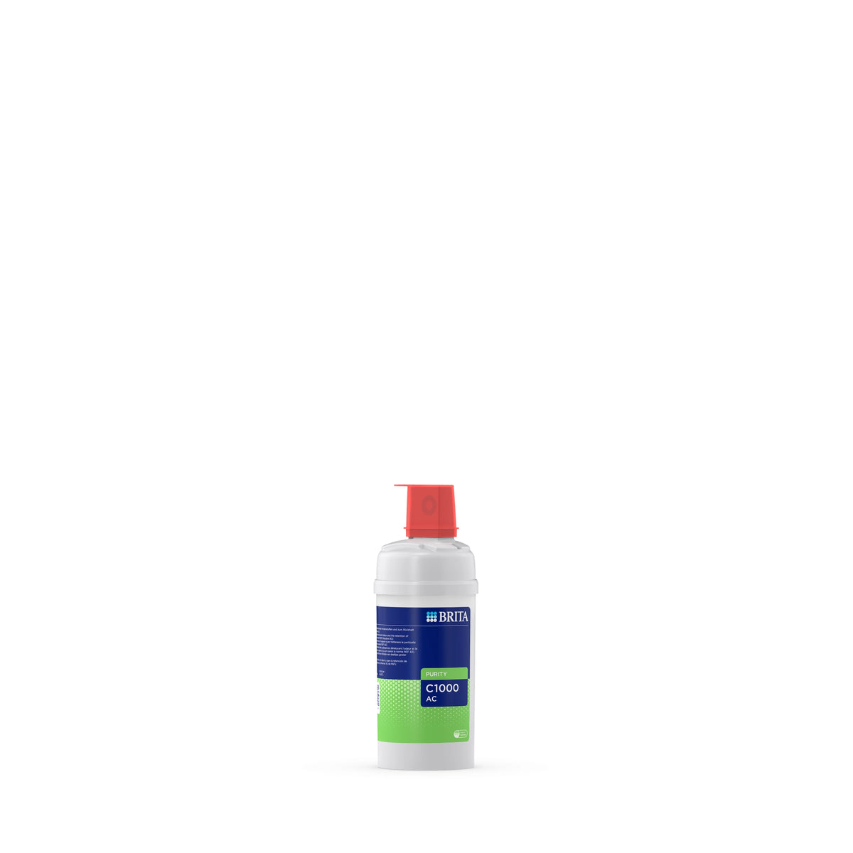 Filtro per l'acqua BRITA PURITY C1000 AC su sfondo bianco